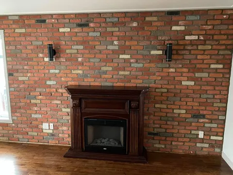 Brique vieux montréal autour du foyer