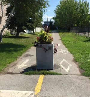 Pot de fleur haut